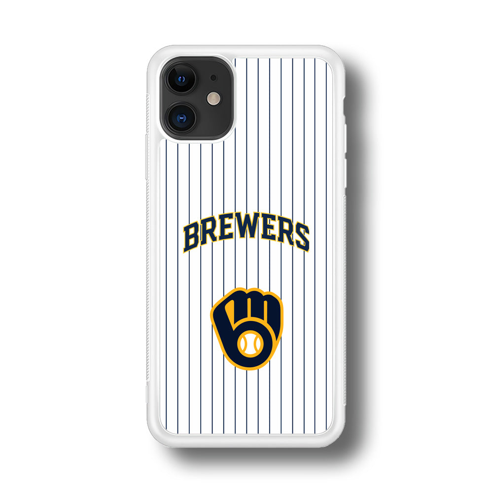 Milwaukee Brewers Shine of White iPhone 11 Case
