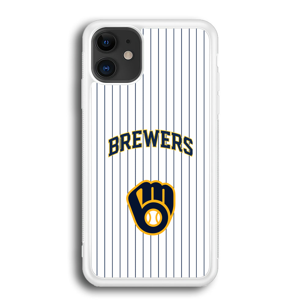 Milwaukee Brewers Shine of White iPhone 12 Case