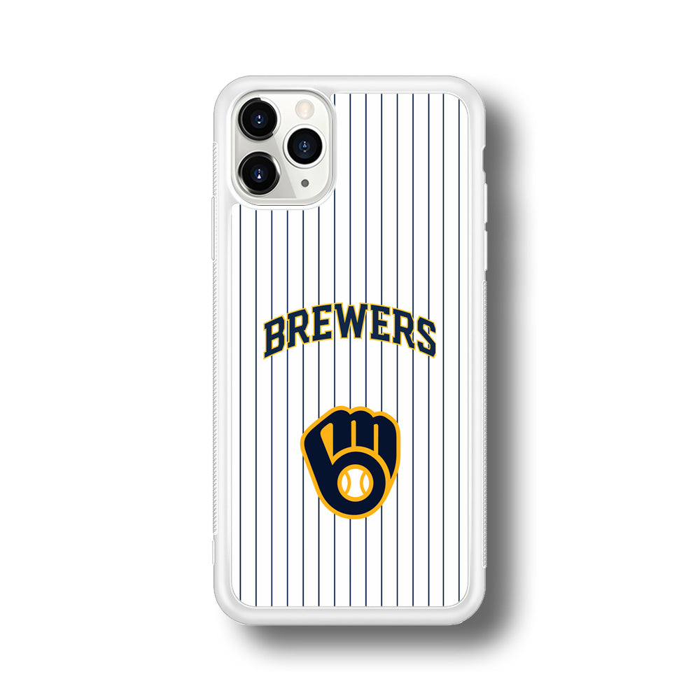 Milwaukee Brewers Shine of White iPhone 11 Pro Max Case