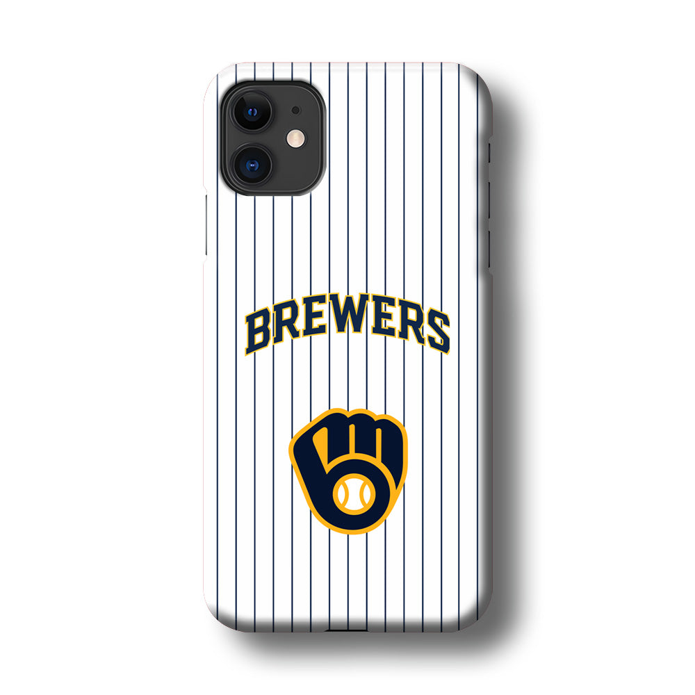 Milwaukee Brewers Shine of White iPhone 11 Case