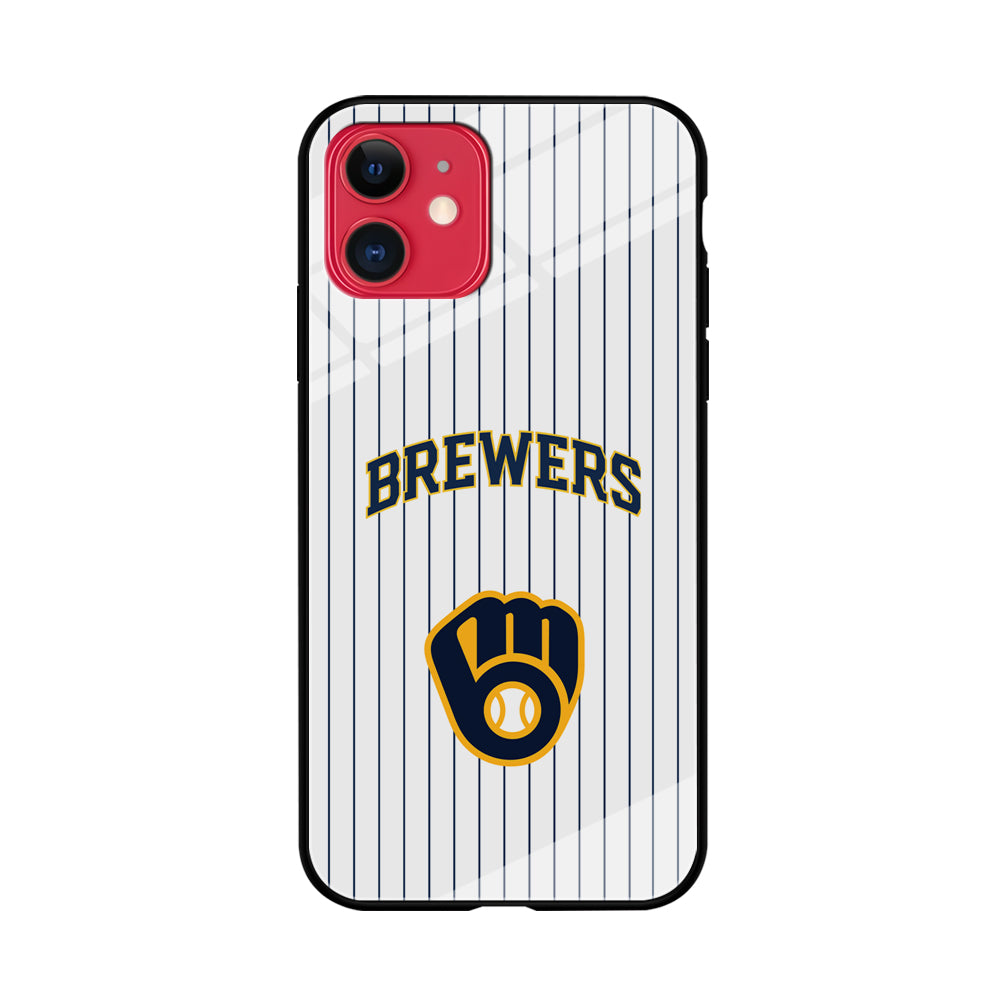 Milwaukee Brewers Shine of White iPhone 11 Case