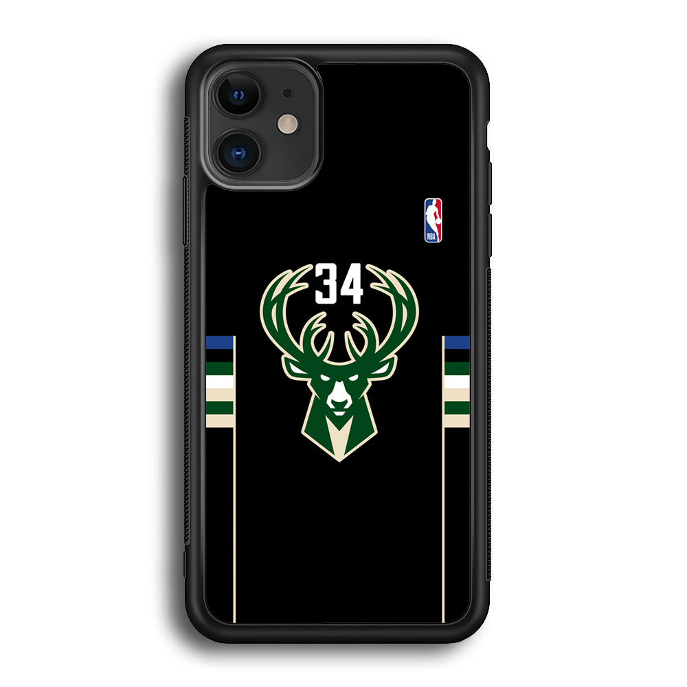 Milwaukee Bucks 34 Pride iPhone 12 Case