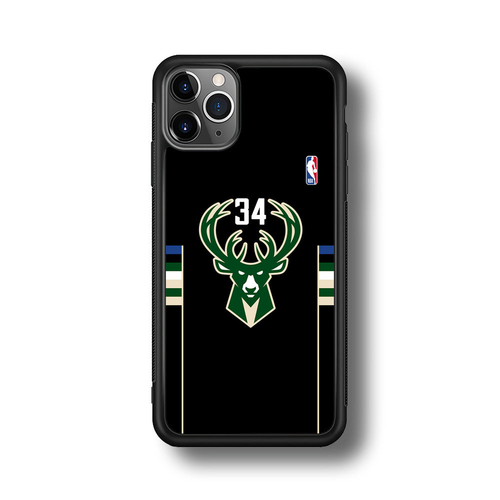 Milwaukee Bucks 34 Pride iPhone 11 Pro Max Case