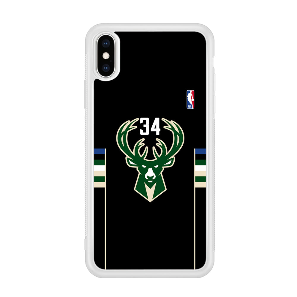 Milwaukee Bucks 34 Pride iPhone XS MAX Case