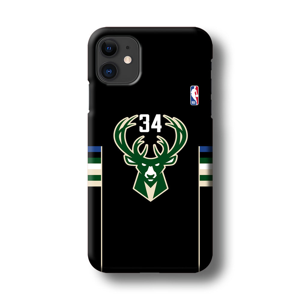 Milwaukee Bucks 34 Pride iPhone 11 Case