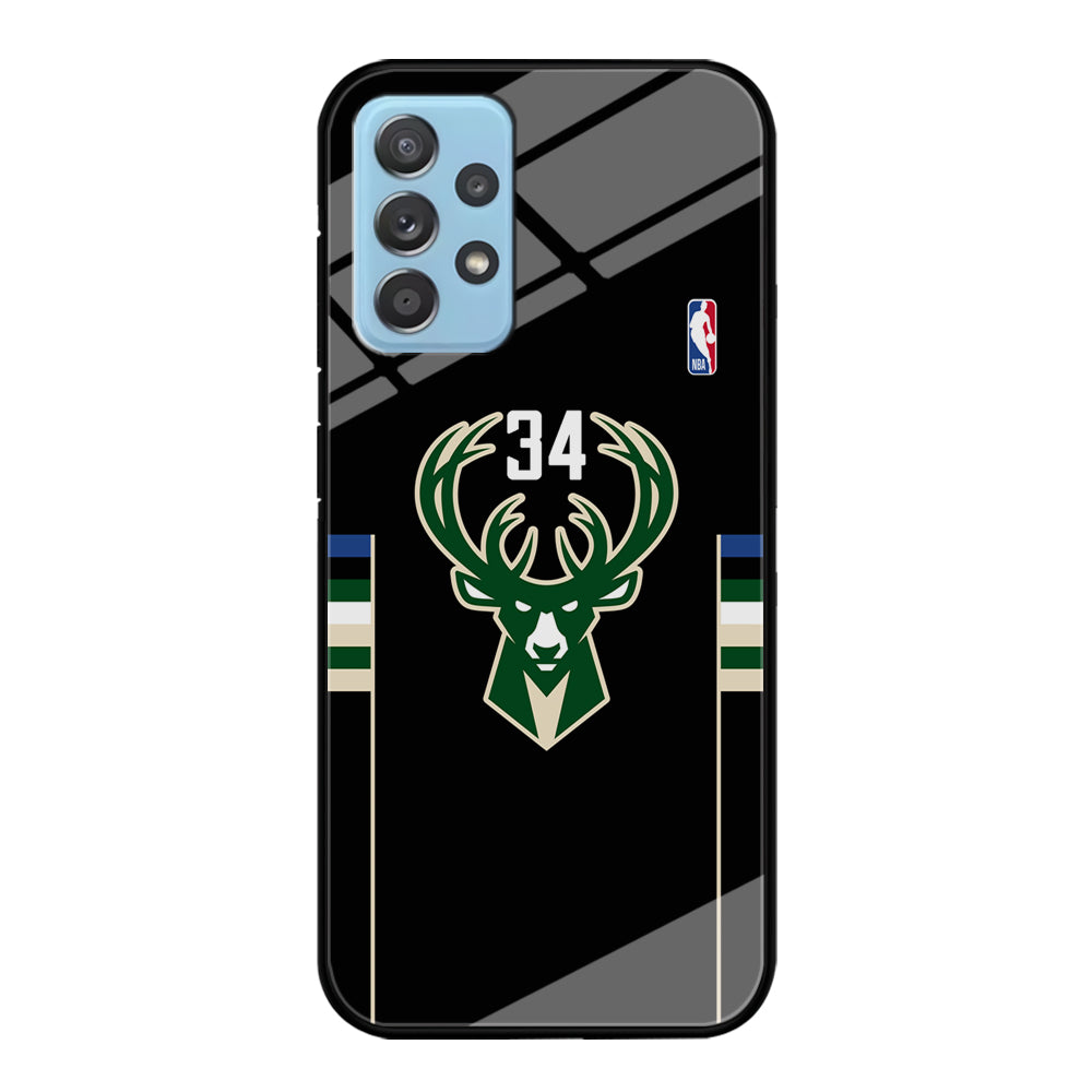Milwaukee Bucks 34 Pride Samsung Galaxy A72 Case