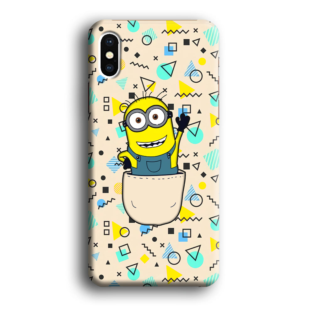 Minion Stand on The Pocket iPhone XS MAX Case
