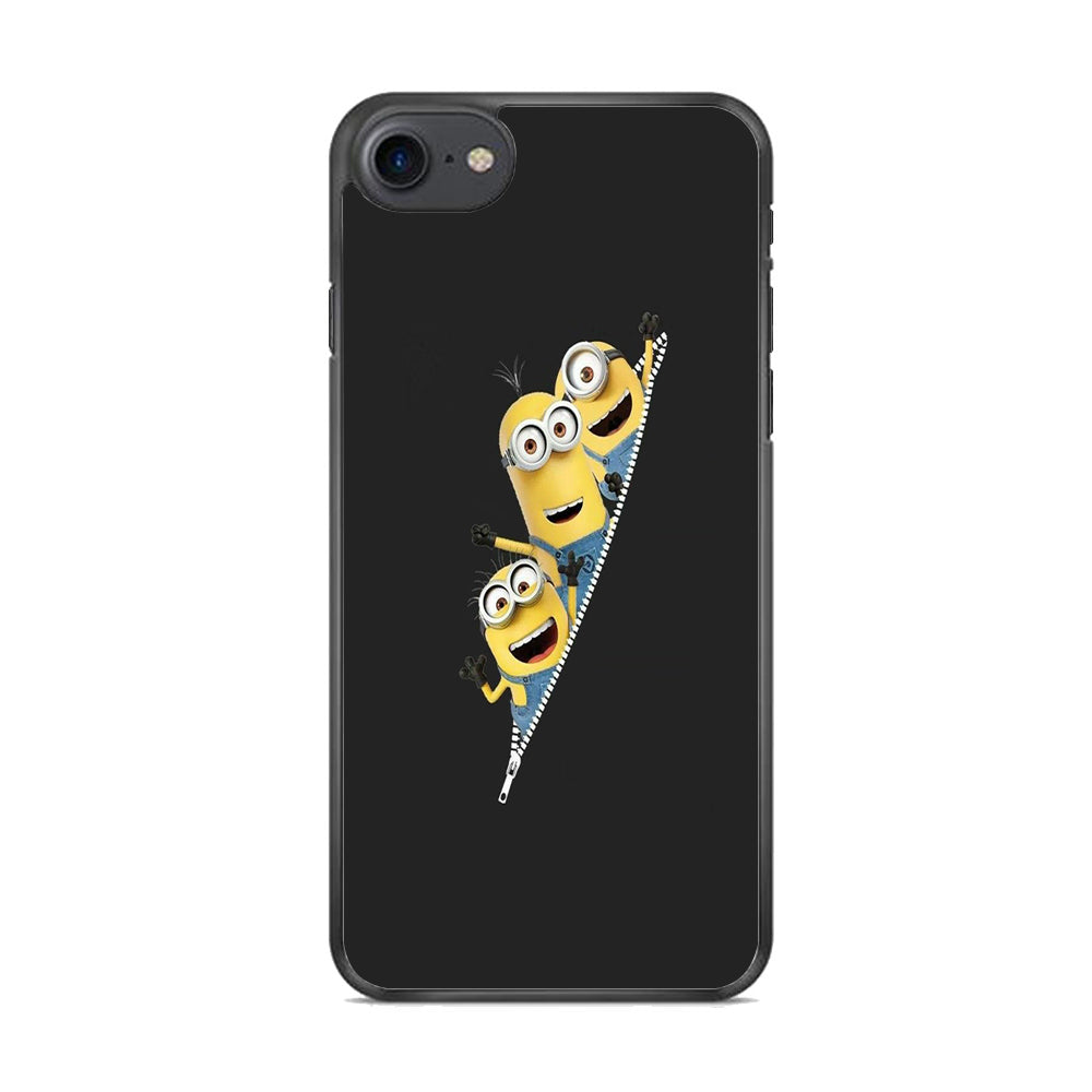 Minions Grey Zip iPhone 8 Case
