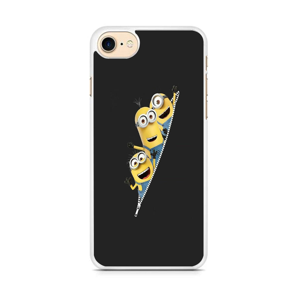 Minions Grey Zip iPhone 8 Case