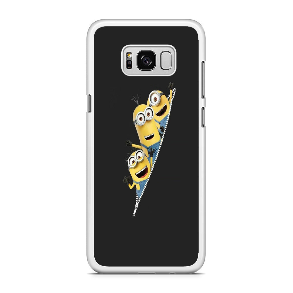 Minions Grey Zip Samsung Galaxy S8 Case