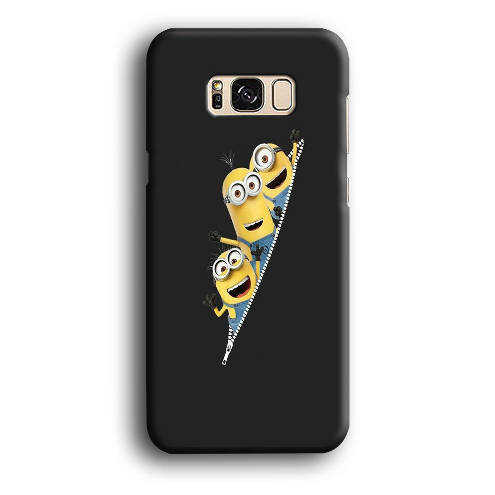 Minions Grey Zip Samsung Galaxy S8 Case
