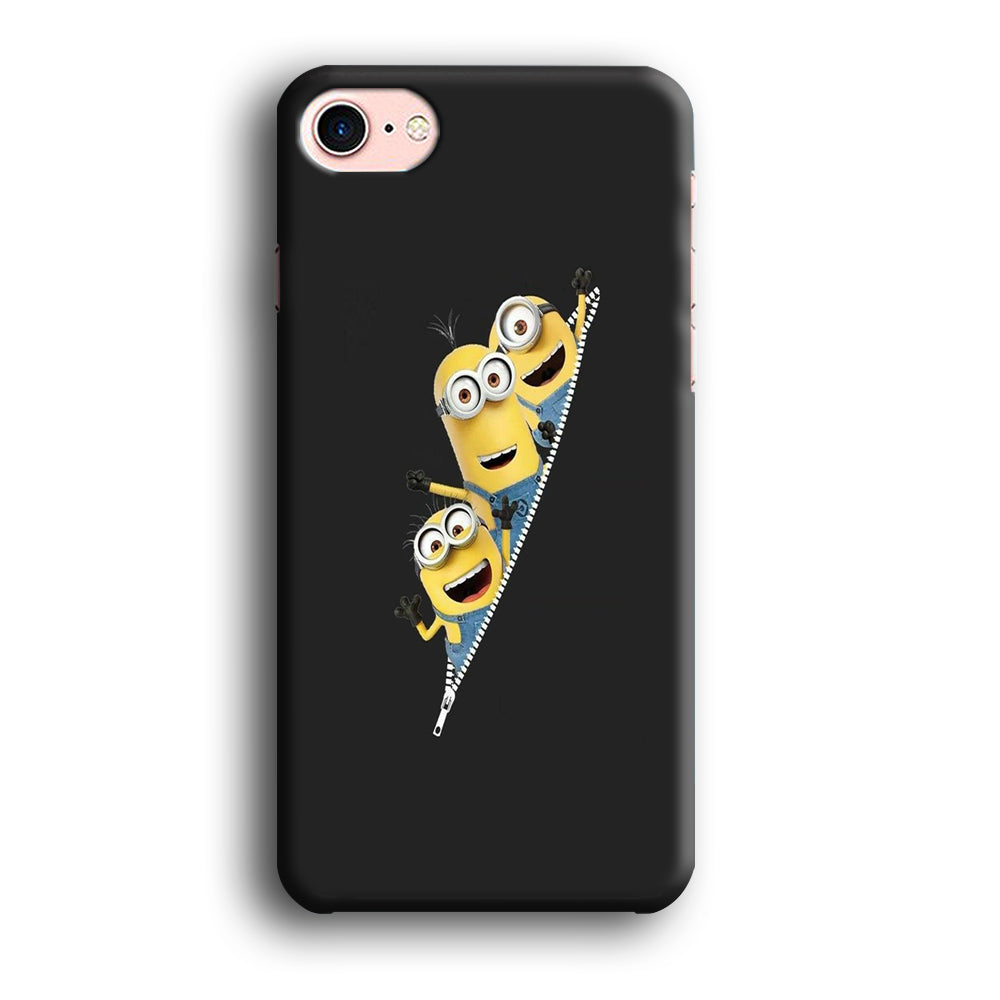 Minions Grey Zip iPhone 8 Case