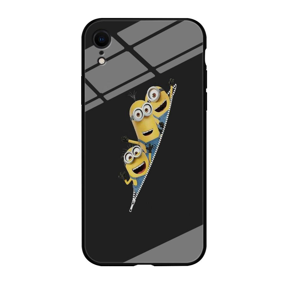 Minions Grey Zip iPhone XR Case