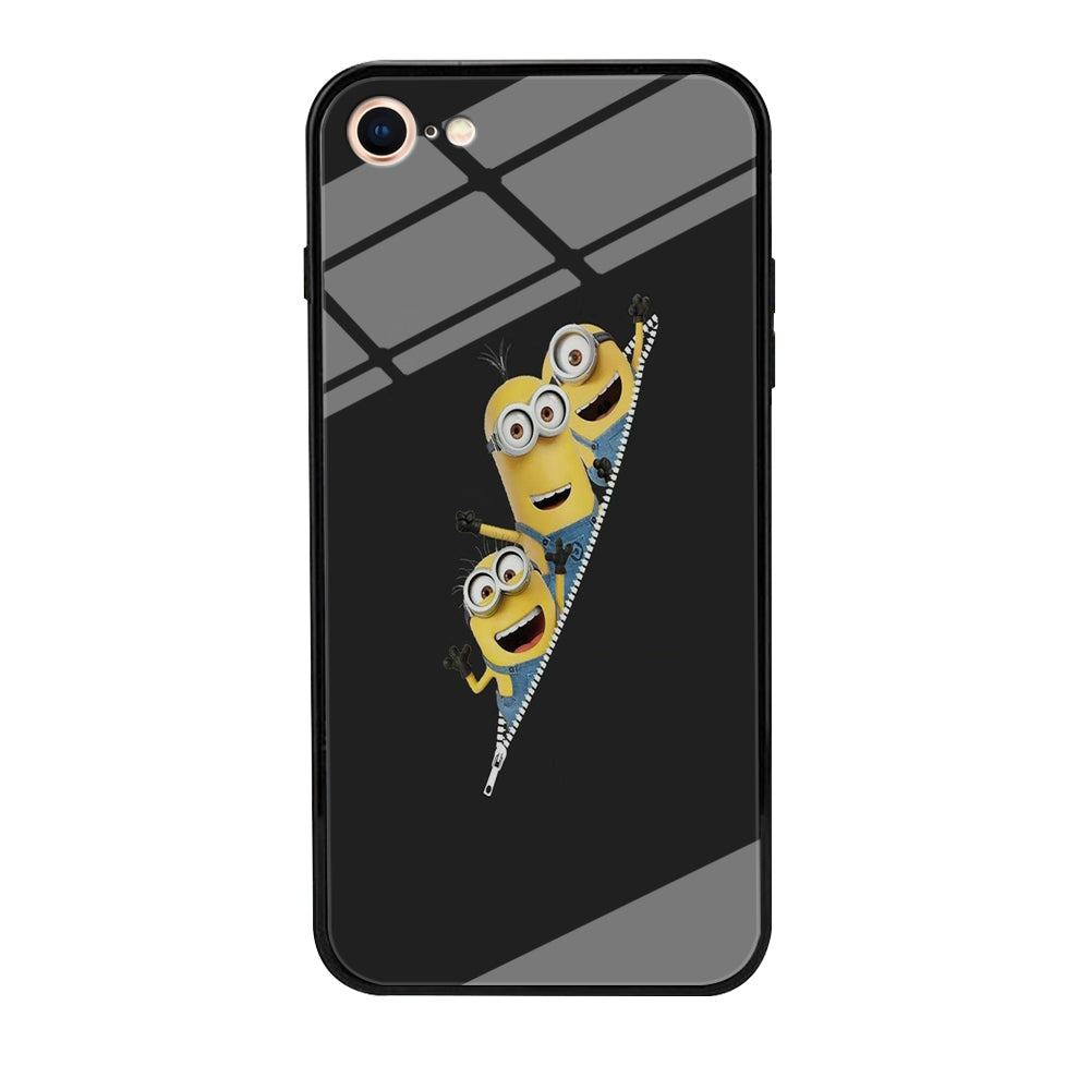 Minions Grey Zip iPhone 8 Case