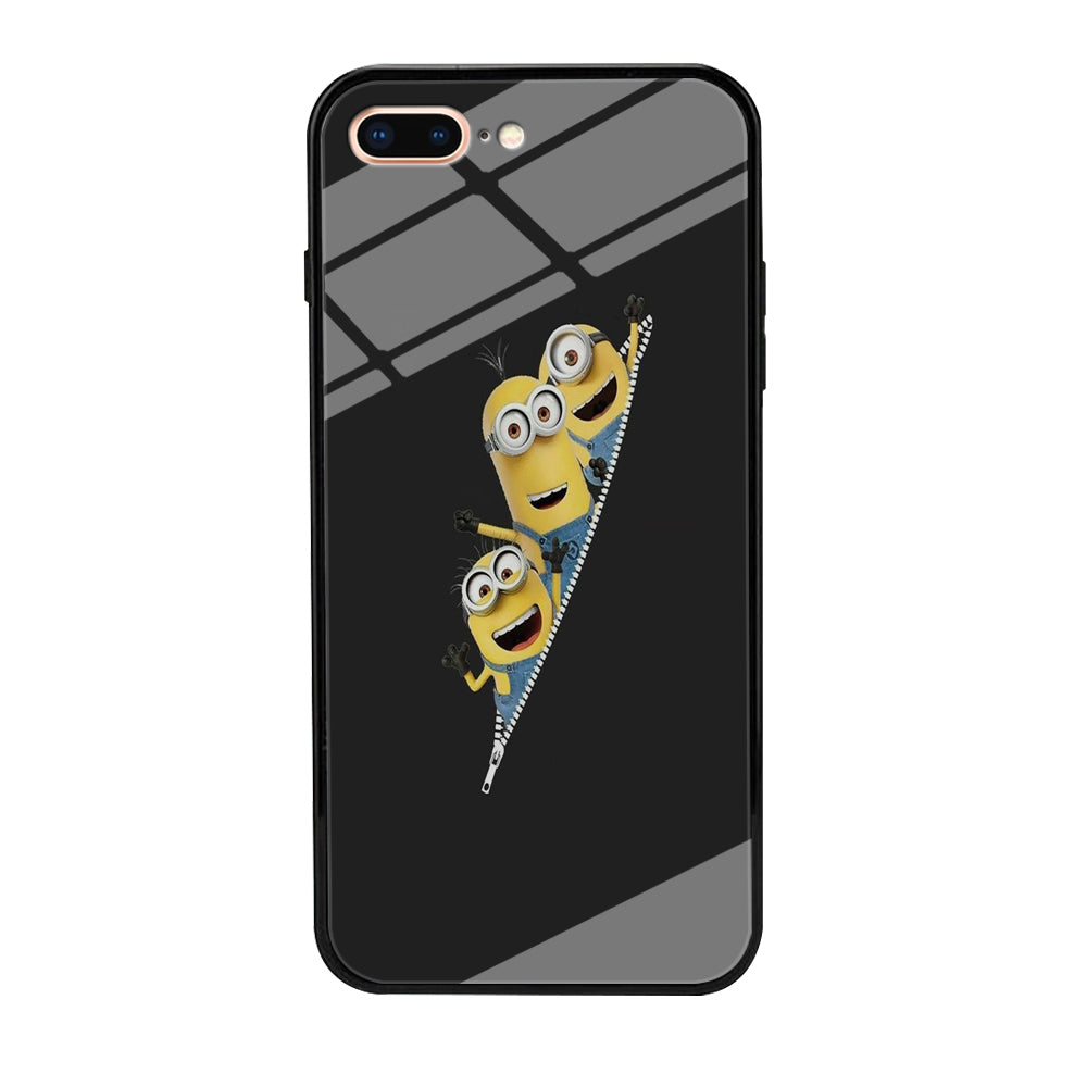 Minions Grey Zip iPhone 8 Plus Case