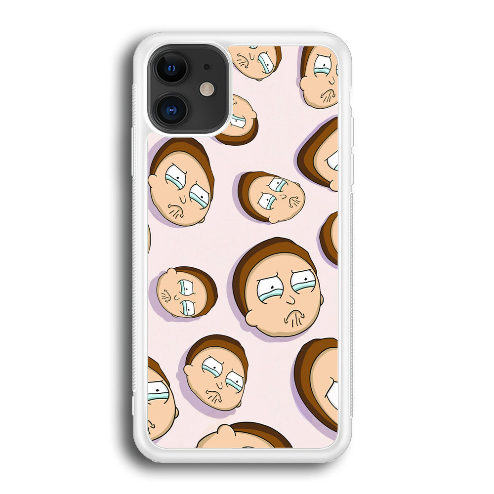 Morty Cry Head Doodle iPhone 12 Case