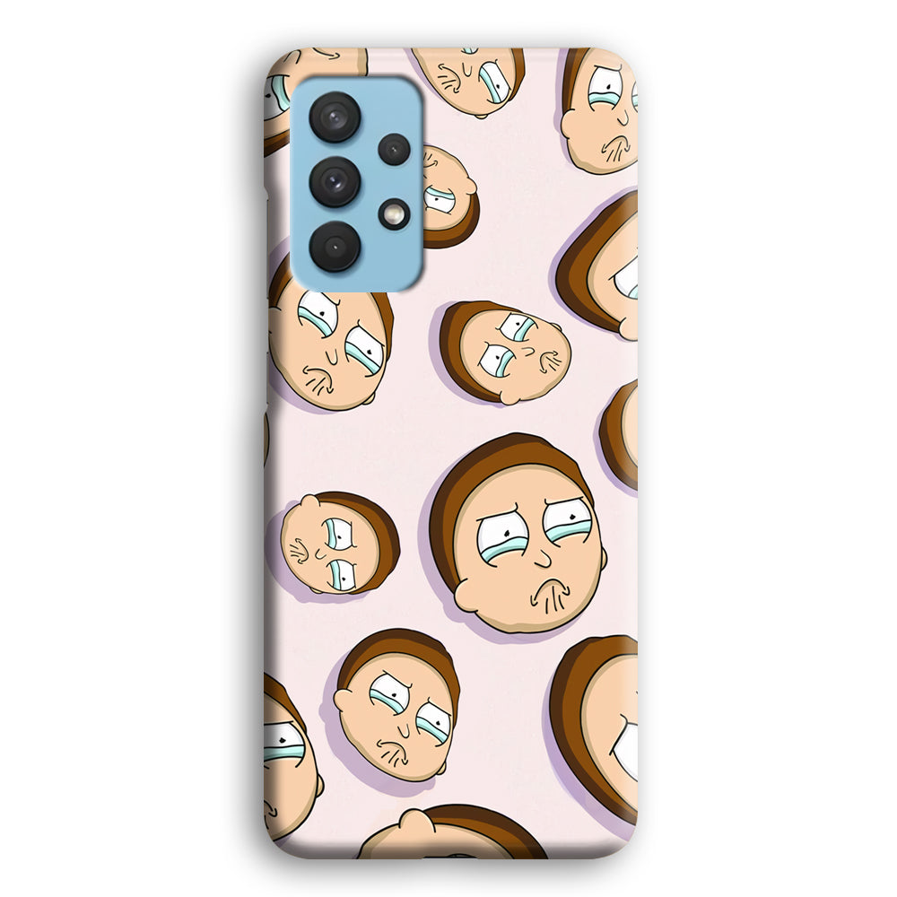 Morty Cry Head Doodle Samsung Galaxy A32 Case