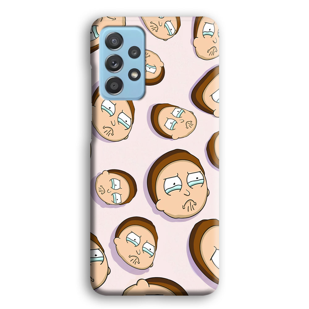 Morty Cry Head Doodle Samsung Galaxy A52 Case