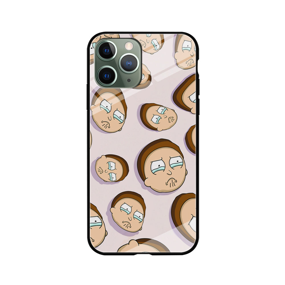 Morty Cry Head Doodle iPhone 11 Pro Max Case