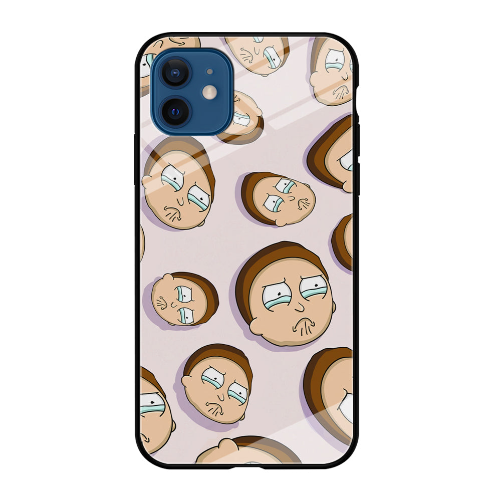 Morty Cry Head Doodle iPhone 12 Case