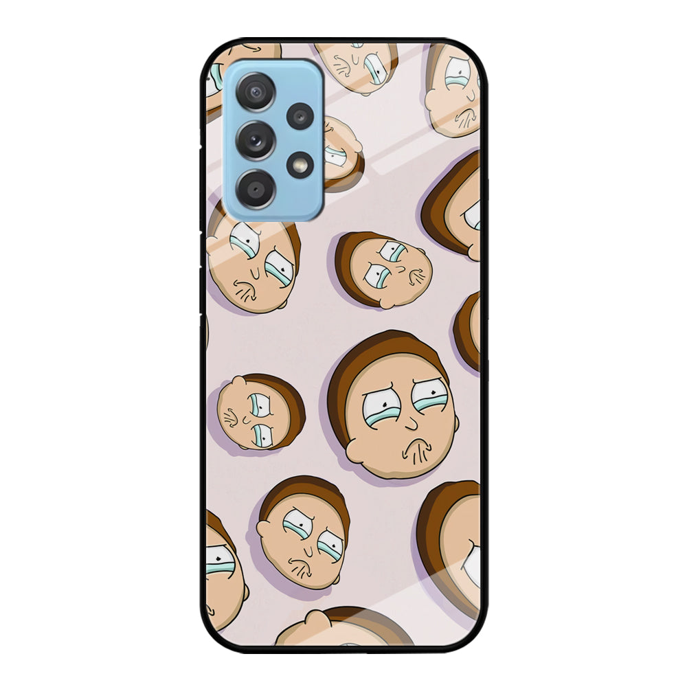 Morty Cry Head Doodle Samsung Galaxy A52 Case