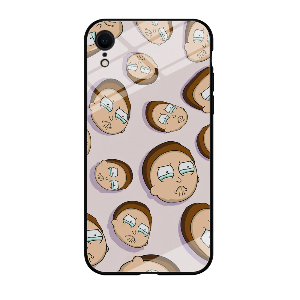 Morty Cry Head Doodle iPhone XR Case