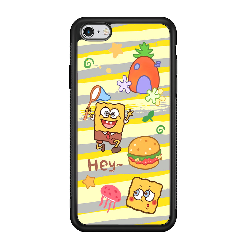 Mr Squarepants Fishing The Jellyfish iPhone 6 Plus | 6s Plus Case