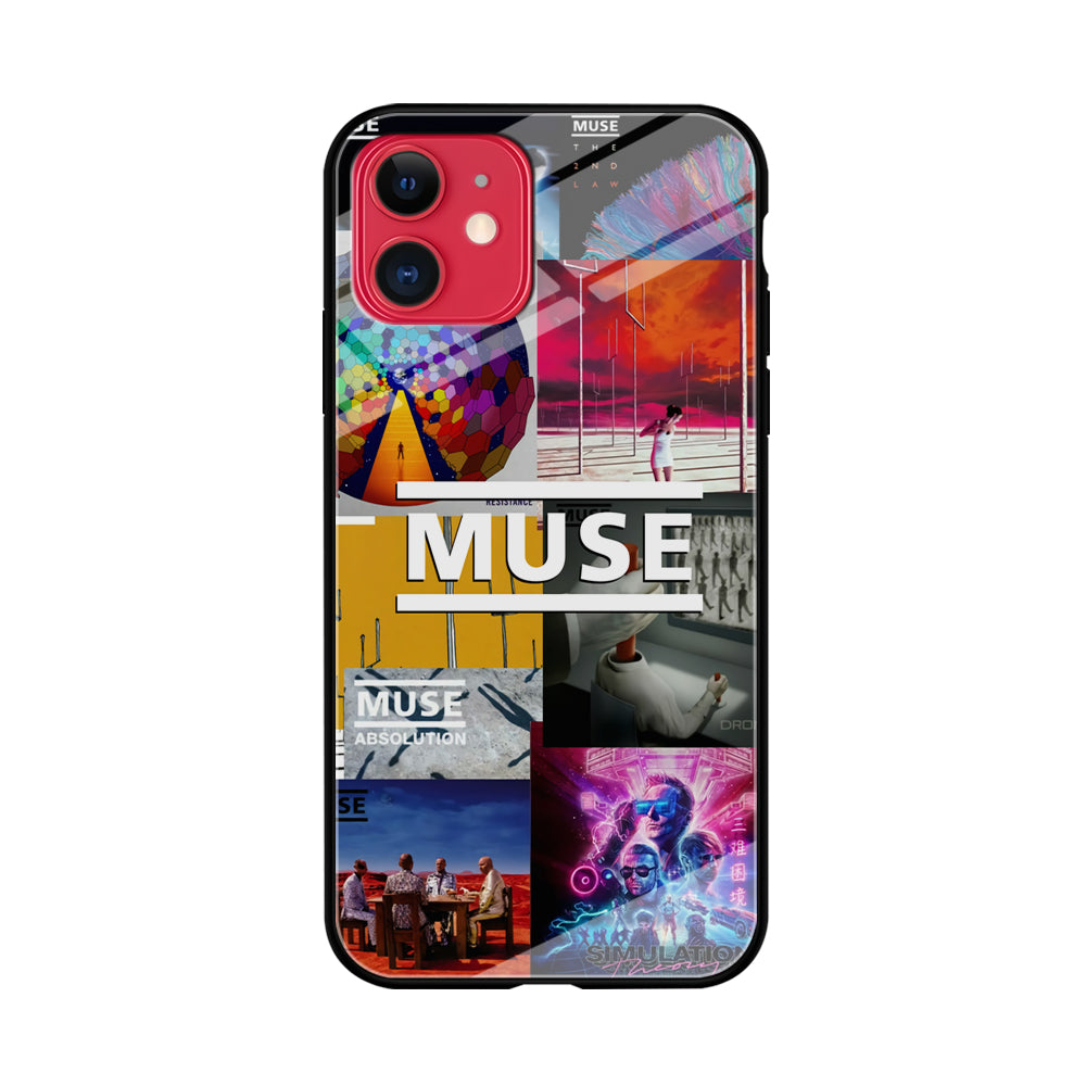 Muse Album Collage iPhone 11 Case Tempered Glass Case