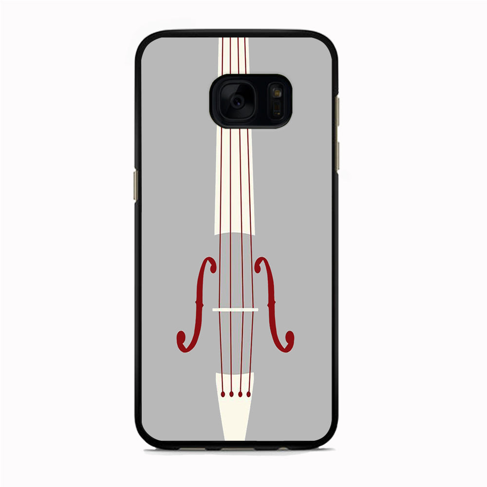 Music Grey Violin Samsung Galaxy S7 Edge Case