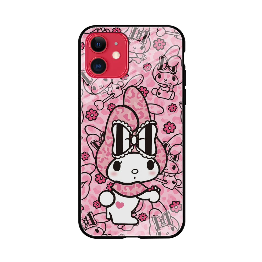 My Melody Pink Skin iPhone 11 Case Tempered Glass Case