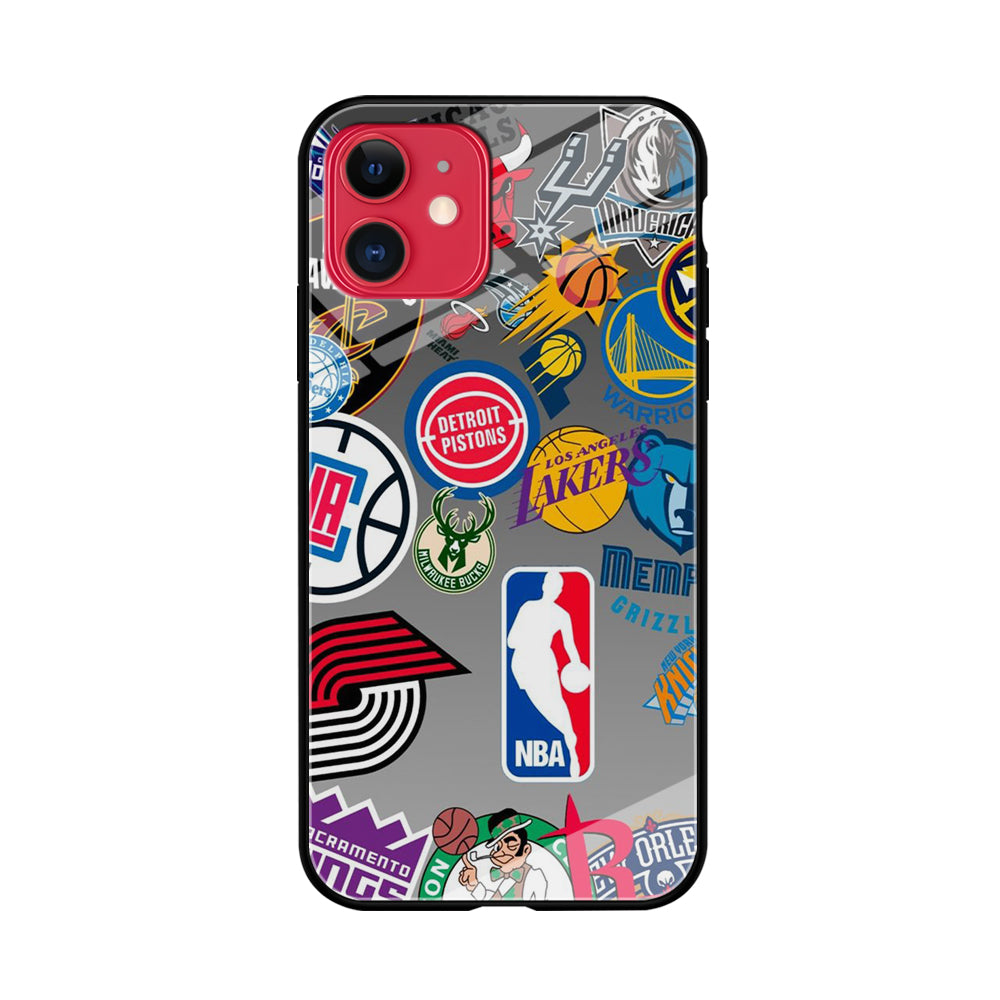 NBA Team Logo iPhone 11 Case Tempered Glass Case