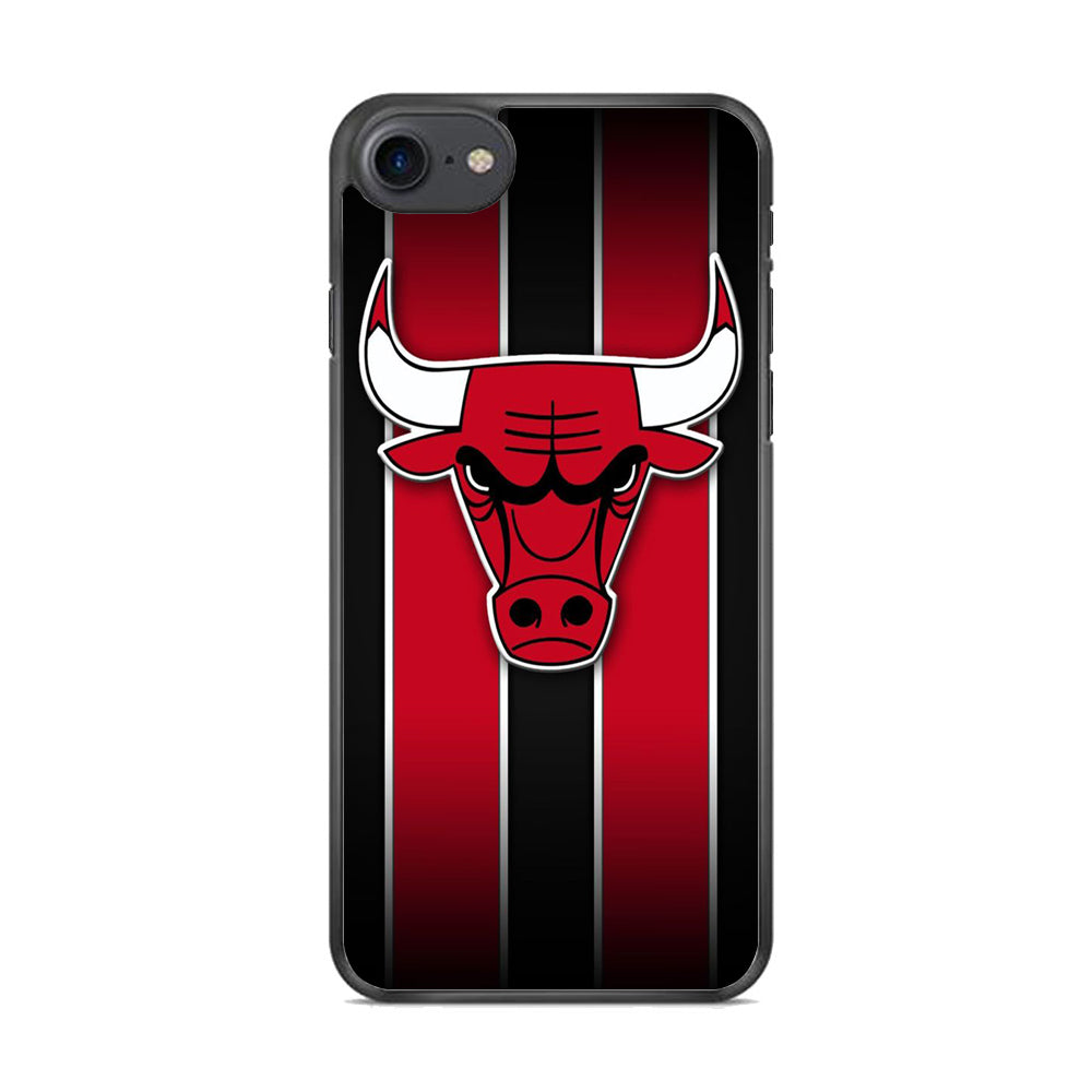 NBA Chicago Bulls Red Stripe iPhone 8 Case
