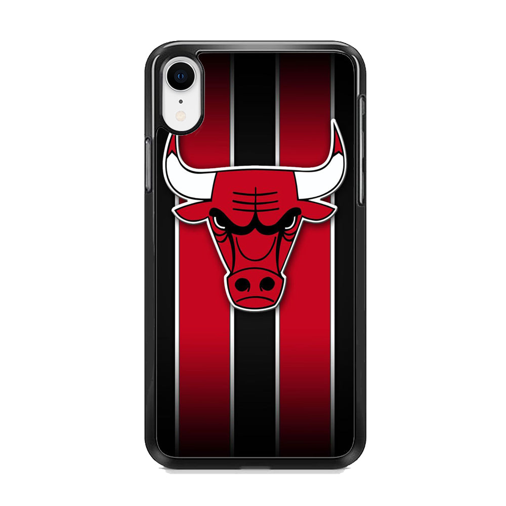 NBA Chicago Bulls Red Stripe iPhone XR Case