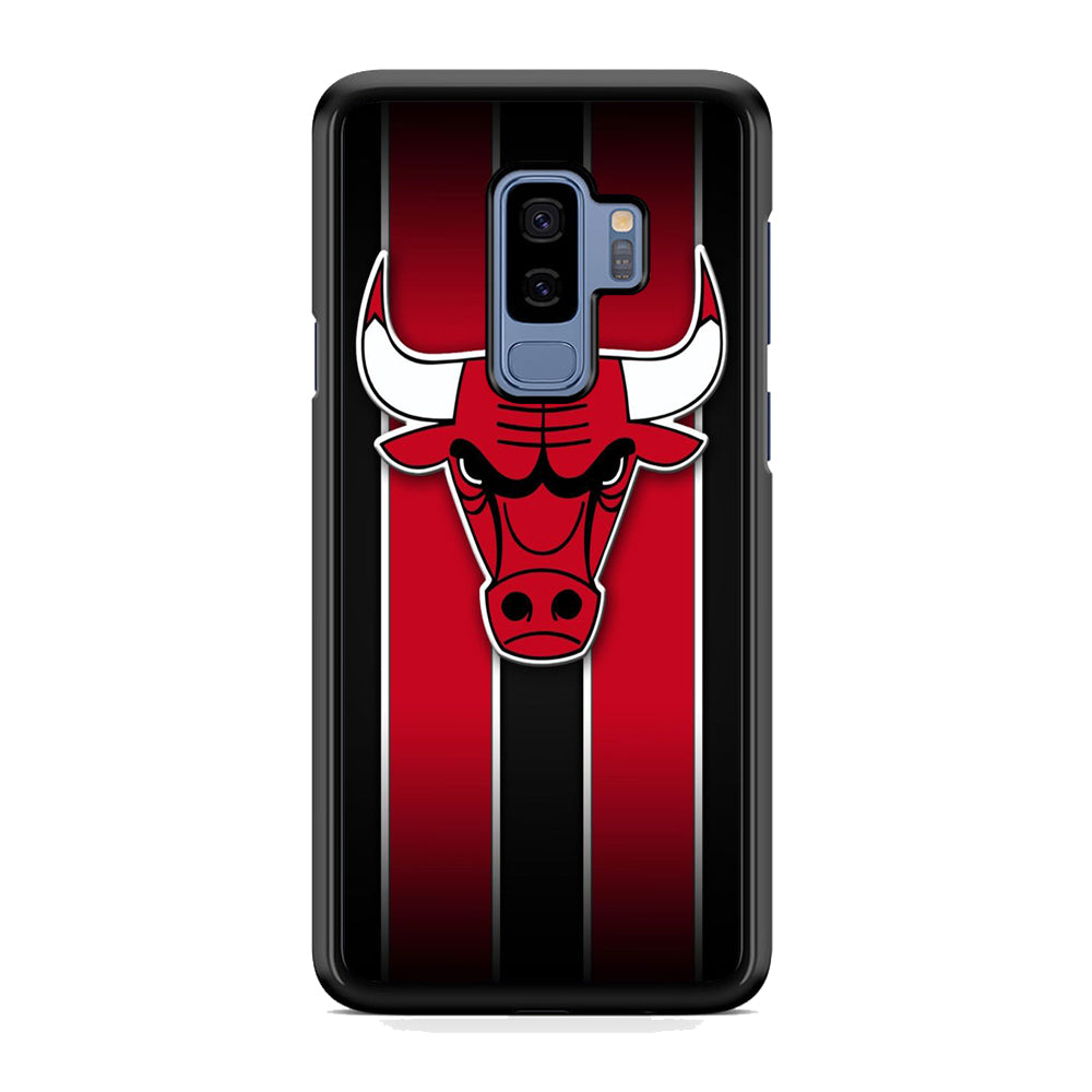 NBA Chicago Bulls Red Stripe Samsung Galaxy S9 Plus Case