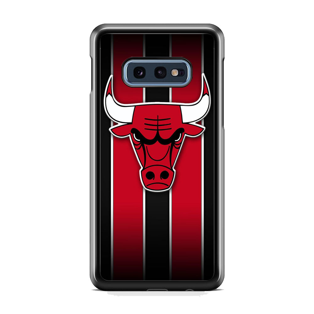 NBA Chicago Bulls Red Stripe Samsung Galaxy S10E Case