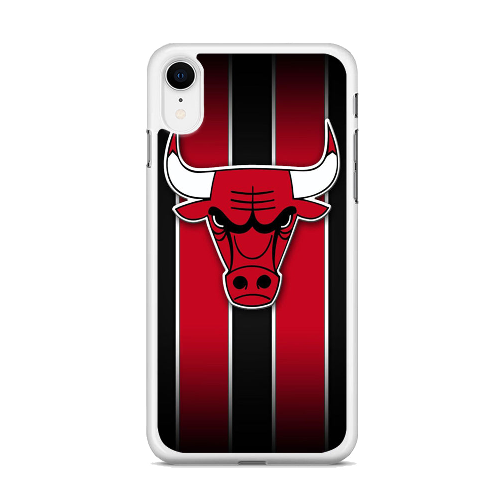 NBA Chicago Bulls Red Stripe iPhone XR Case