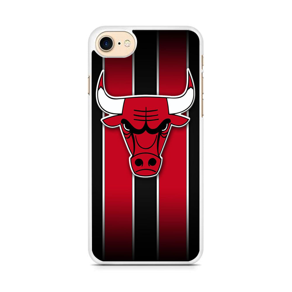 NBA Chicago Bulls Red Stripe iPhone 8 Case