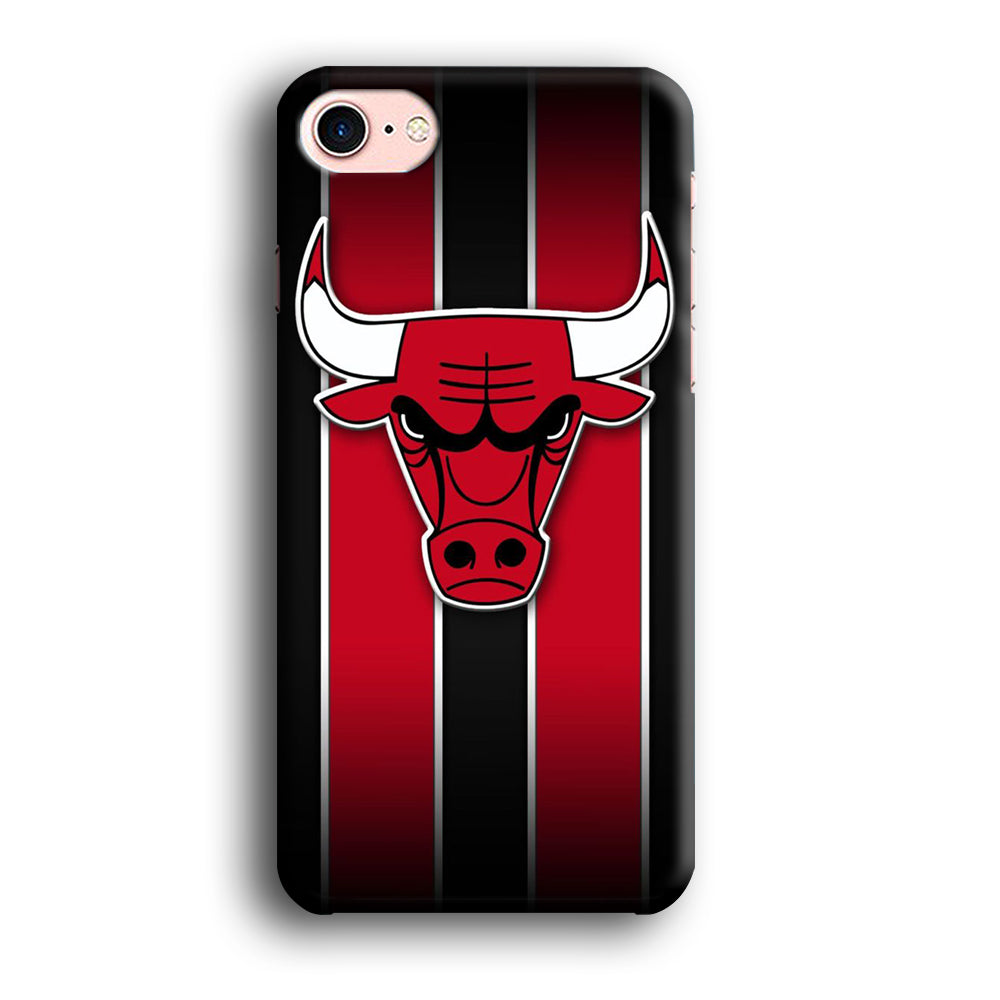 NBA Chicago Bulls Red Stripe iPhone 8 Case