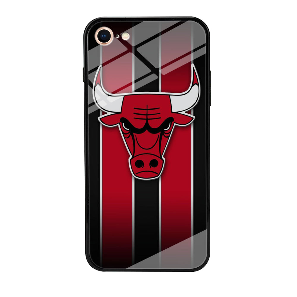 NBA Chicago Bulls Red Stripe iPhone 8 Case