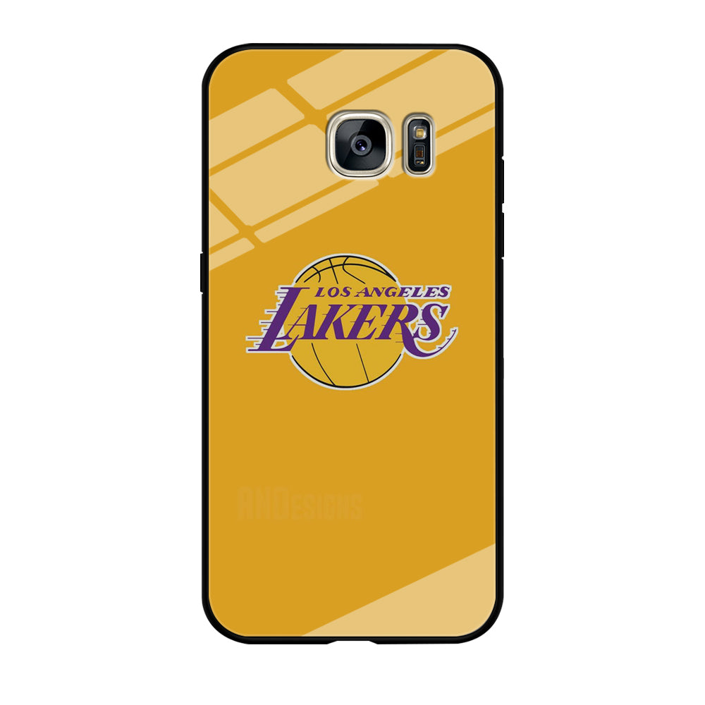 NBA Los Angeles Lakers Yellow Samsung Galaxy S7 Edge Case