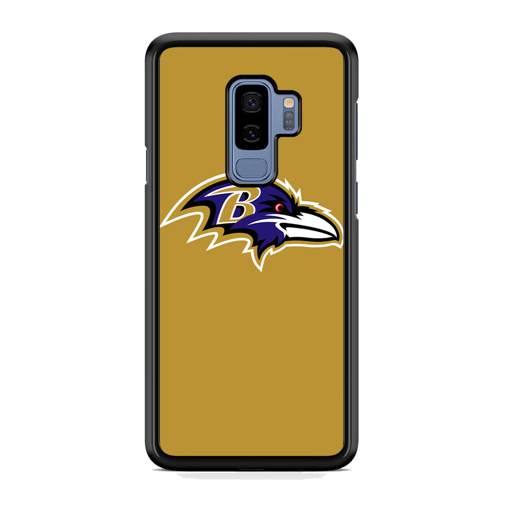 NFL Baltimore Ravens Gold Logo Samsung Galaxy S9 Plus Case