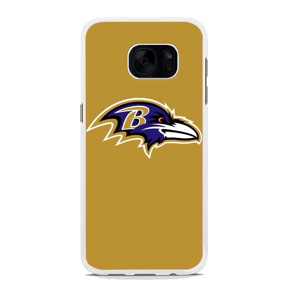 NFL Baltimore Ravens Gold Logo Samsung Galaxy S7 Edge Case