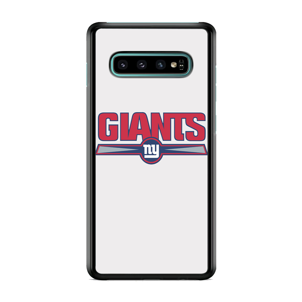 NFL New York Giants White Samsung Galaxy S10 Plus Case