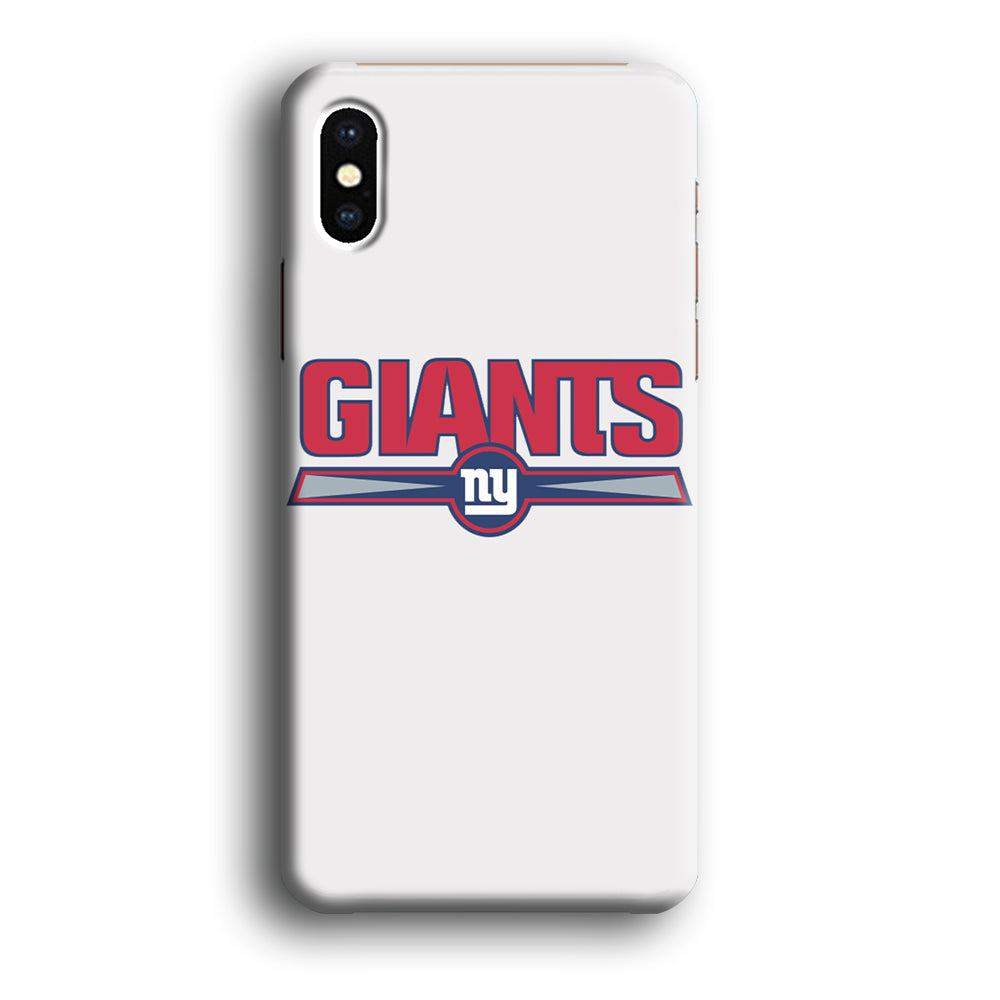 NFL New York Giants White iPhone XS MAX Case