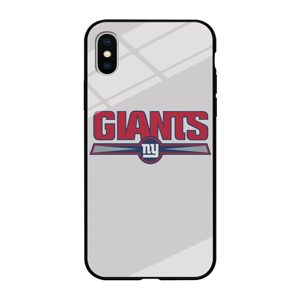 NFL New York Giants White iPhone XS MAX Case