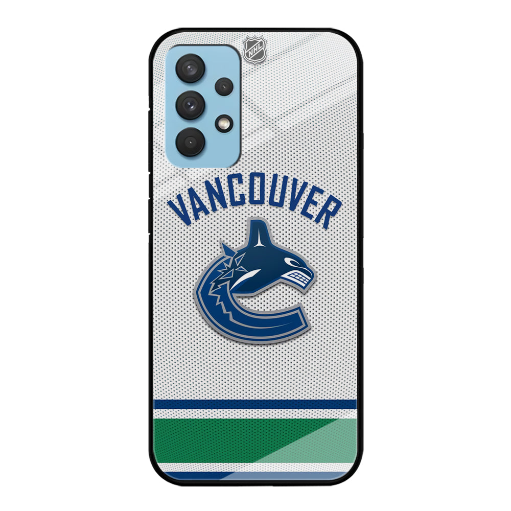 NHL Vancouver Canucks Samsung Galaxy A32 Case Tempered Glass Case