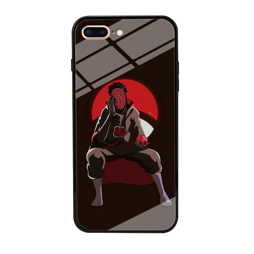 Naruto-Tobi Doujutsu iPhone 7 Plus Case Tempered Glass Case