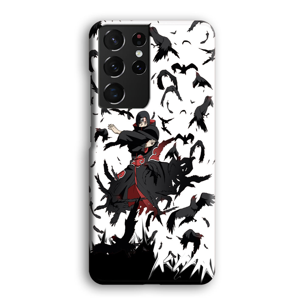Naruto Itachi Uchiha Flying Bird Samsung Galaxy S21 Ultra Case