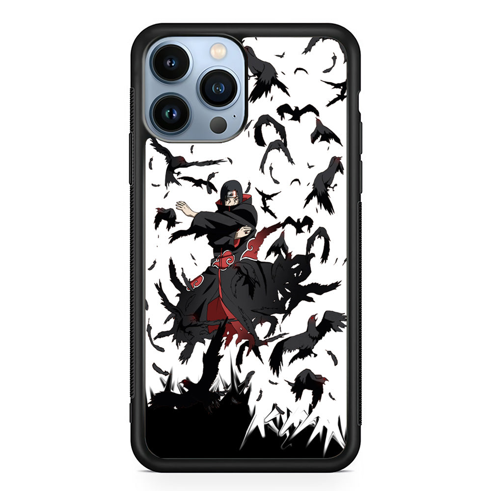 Naruto Itachi Uchiha Flying Bird iPhone 13 Pro Max Case