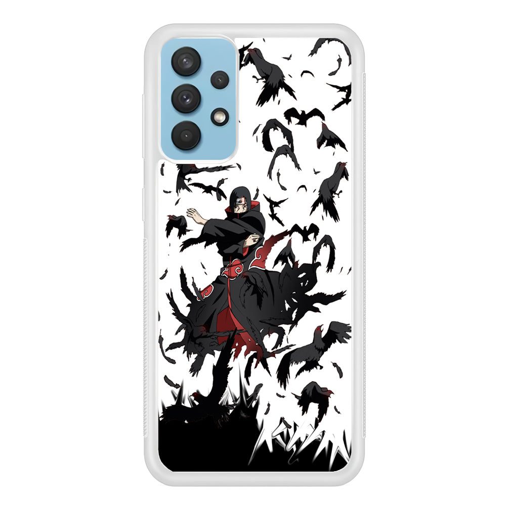 Naruto Itachi Uchiha Flying Bird Samsung Galaxy A32 Case